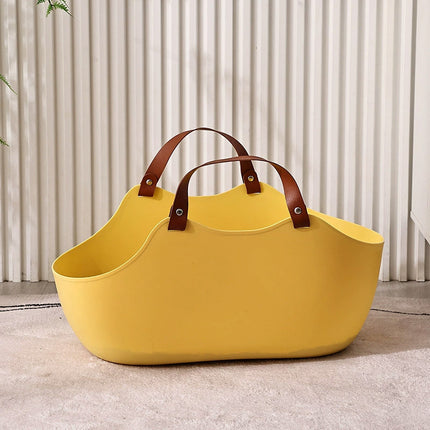 Portable Cat Litter Box Large Handbag Style Pet Toilet Travel Tray Enclosed Use