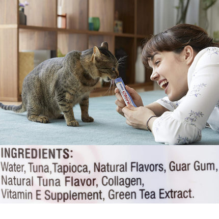 INABA Churu Tuna with Scallop Recipe Cat Treat 4 x 14g Tubes