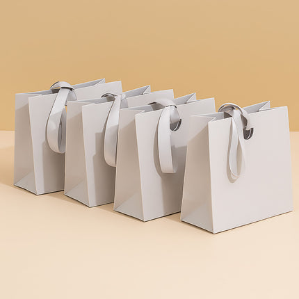 4PCS Paper Gift Bag with Ribbon Durable Gift Bags for Birthday Party Favors