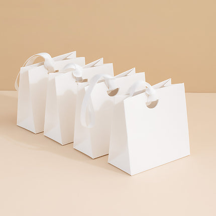 4PCS Paper Gift Bag with Ribbon Durable Gift Bags for Birthday Party Favors
