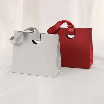 4PCS Paper Gift Bag with Ribbon Durable Gift Bags for Birthday Party Favors
