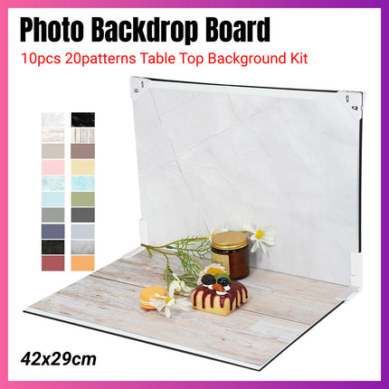 10PCS 20Patterns Thickened Photo Backdrop Board for Shoot Product Cate Use