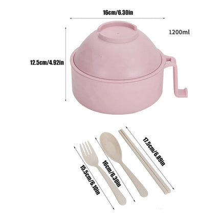 Ramen Bowl Set Microwave Ramen Cooker Instant Noodles Bowl With Chopsticks