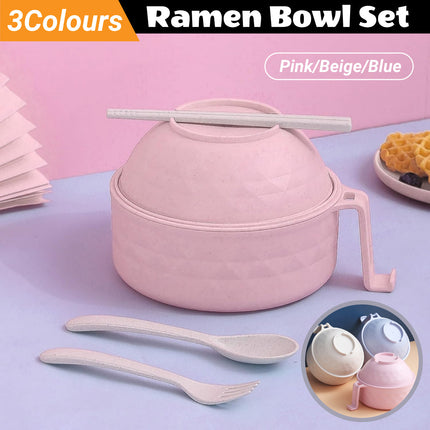 Ramen Bowl Set Microwave Ramen Cooker Instant Noodles Bowl With Chopsticks