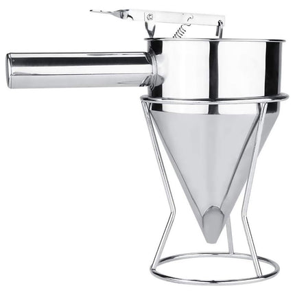 Stainless Steel Funnel Small Octopus Balls Tools With Rack Cupcakes Baking Dispe