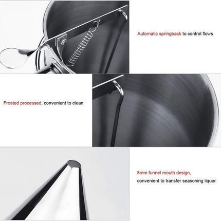 Stainless Steel Funnel Small Octopus Balls Tools With Rack Cupcakes Baking Dispe