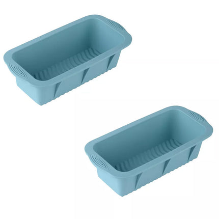 2pcs Large Capacity Ice Cube Tray Mold Rectangle Silicone Ice Grid Maker Kitchen