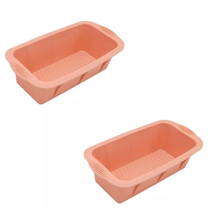 2pcs Large Capacity Ice Cube Tray Mold Rectangle Silicone Ice Grid Maker Kitchen