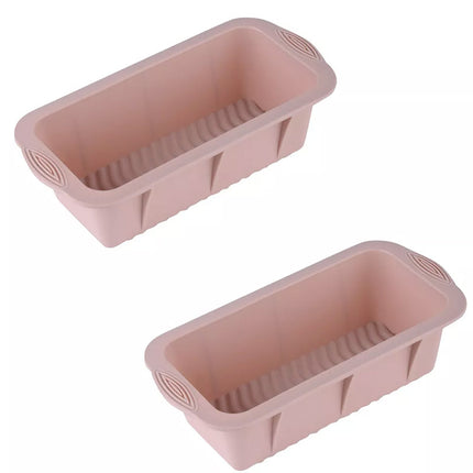 2pcs Large Capacity Ice Cube Tray Mold Rectangle Silicone Ice Grid Maker Kitchen