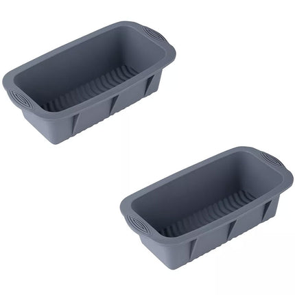 2pcs Large Capacity Ice Cube Tray Mold Rectangle Silicone Ice Grid Maker Kitchen