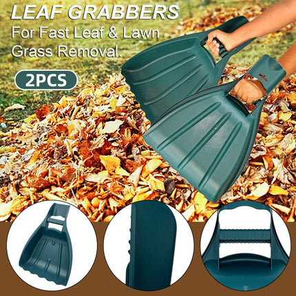 Outdoor Garden Rake Leaf Clipper Portable Yard Tool for Leaf Clearing Cleanup