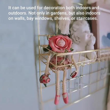 Enchanting Rose Fairy Statue Ornament Aesthetic Resin Craft for Home Garden Use