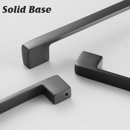 Dark Grey Modern Simple Wardrobe Handle 96/128/160mm Drawer Cabinet Door Pull