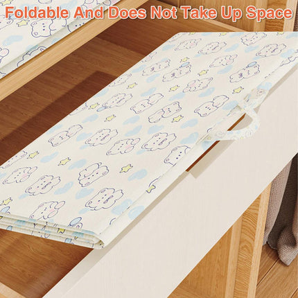 2pcs Large Capacity Clothes Quilt Storage Bags Foldable Zipper Moisture Proof