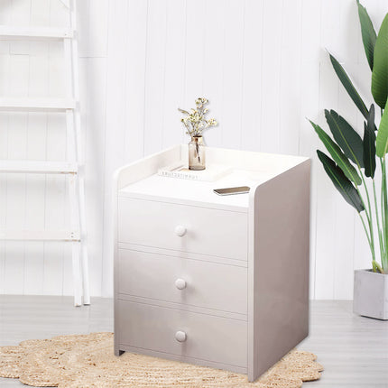 3 Drawer Bedroom Bedside Storage Cabinet Standard Space Saving Sturdy Durable