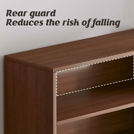 Floor-Standing Bookshelf 4 Tier Sturdy Board Space Saving for Home Office Use