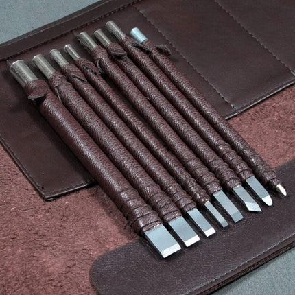 8pcs Seal Engraving Knife Set Engraving Tools Carving Knives for Stone Craft