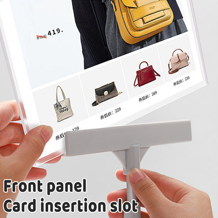 Adjustable Height 65-85cm A5 Poster Display Stand Holder for Tabletop Counter