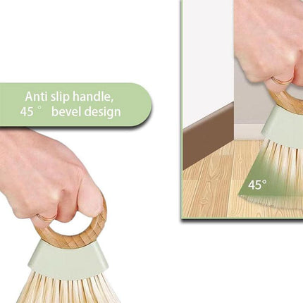 Mini Small Broom Dustpan Set Compact Desktop Cleaning Tool for Home Office