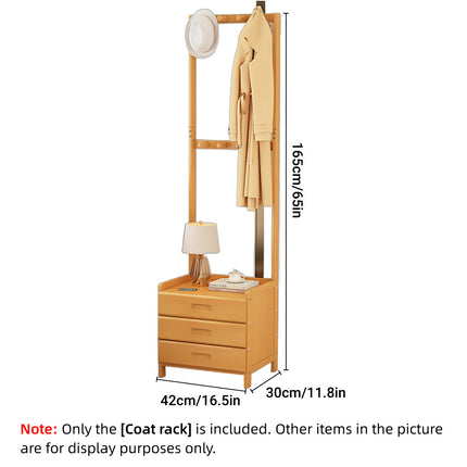 Coat Rack with Drawers Storage Cabinet for Bedroom Living Room Space Saving