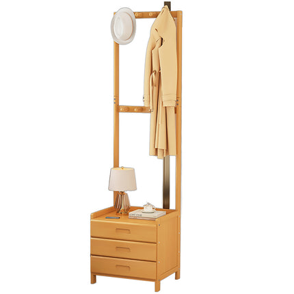 Coat Rack with Drawers Storage Cabinet for Bedroom Living Room Space Saving