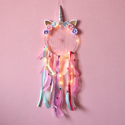 Creative Unicorn Dream Catcher Wall Hanging Decoration Craft Wall Art Decor