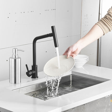 Soap Dispenser 500ml Stainless Steel Pump Silver Bathroom Liquid Container