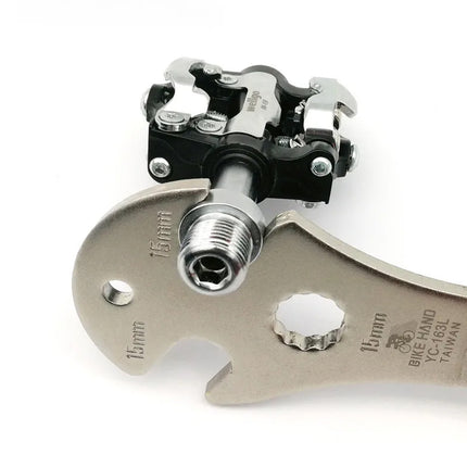 Bike Pedal Wrench Extended Handle Road Mountain Bicycle Repair Removal Tool Use