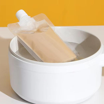 50PCS 250ml Drink Bags Transparent Stand Up Juice Takeaway Nozzle Pouches