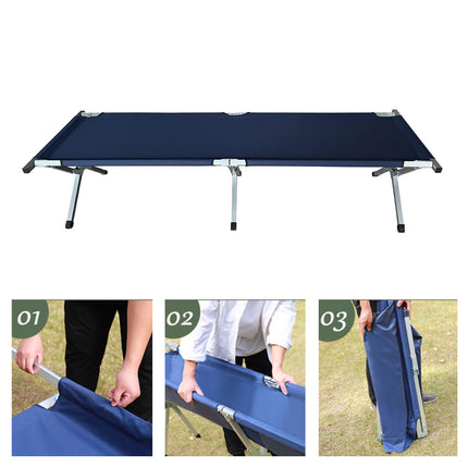 Folding Camping Bed Stretcher Light Weight Camp Hiking Portable with Carry Bag