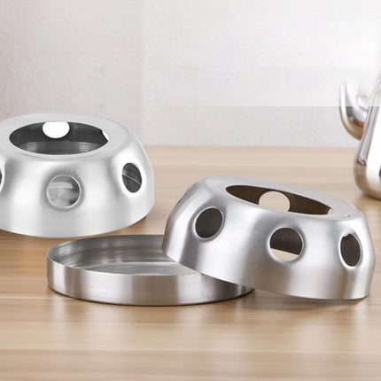 2PCS Portable Practical Stainless Steel Alcohol Stove Outdoor Stove for Camping