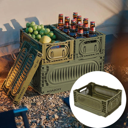Foldable Storage Box Outdoor Organizer Collapsible Storage Container for Camping