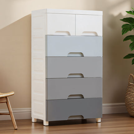 Plastic Multi Layer Drawer Storage Cabinet Dustproof Easy Assemble Space Saving