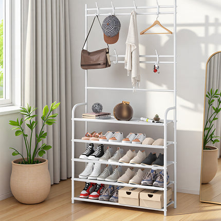 Integrated Coat And Shoe Storage Rack All In One Space Saving Sturdy Durable