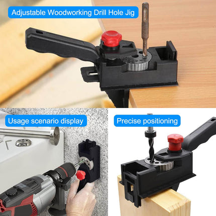 Woodworking Drilling Positioning Fixture 39PCS DIY Tool Set for Woodworking