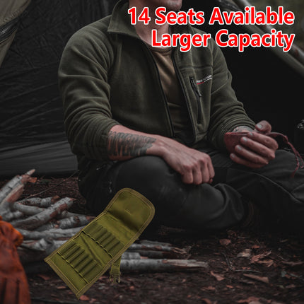 New Multifunctional Tactical 14-Round Mini Ammo Box Durable Portable Hunting