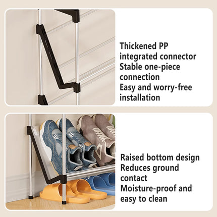 5 Tier Slanted Shoe Rack Space Saving Organizer for Entryway Hallway Storage