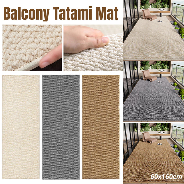 Balcony Tatami Mat Wear Resistant Non Slip for Outdoor Indoor Patio Relaxation