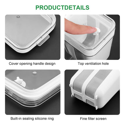 Yoghurt Strainer Filter 1100ml Plastic Container for Draining Yogurt Cheese