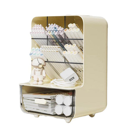 Slant Plug Pen Holder Stationery Organizer Desktop Clutter Storage Office Desk