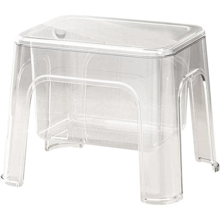Storable Small Bench Household Storage Stool Plastic Folding Seat for Home