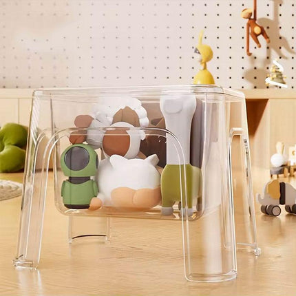 Storable Small Bench Household Storage Stool Plastic Folding Seat for Home