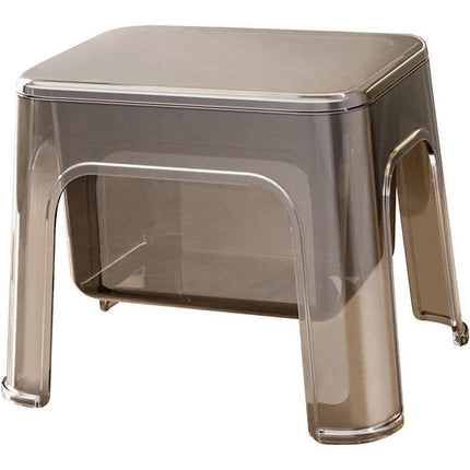 Storable Small Bench Household Storage Stool Plastic Folding Seat for Home