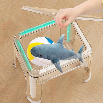 Storable Small Bench Household Storage Stool Plastic Folding Seat for Home