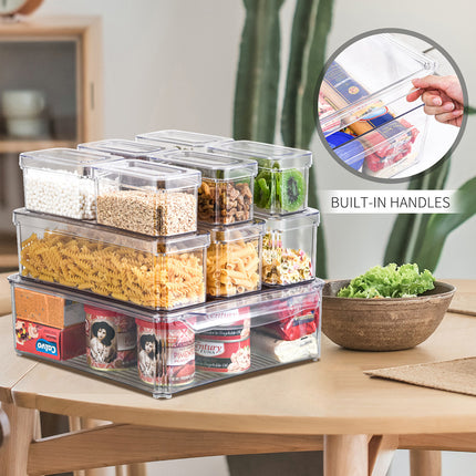 Refrigerator Storage Box Set Fruit Vegetable Fresh Keeper Kitchen Organizer Use