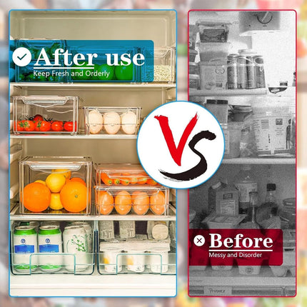 Refrigerator Storage Box Set Fruit Vegetable Fresh Keeper Kitchen Organizer Use