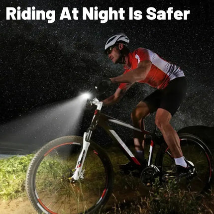 1000 Lumens Bike Aluminum Front Rear Light Set USB Charging Waterproof Sturdy
