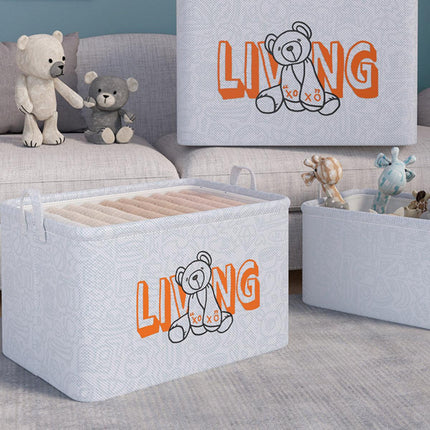 Large Foldable Clothes Storage Bag Wardrobe Organizer Toy Blanket Container