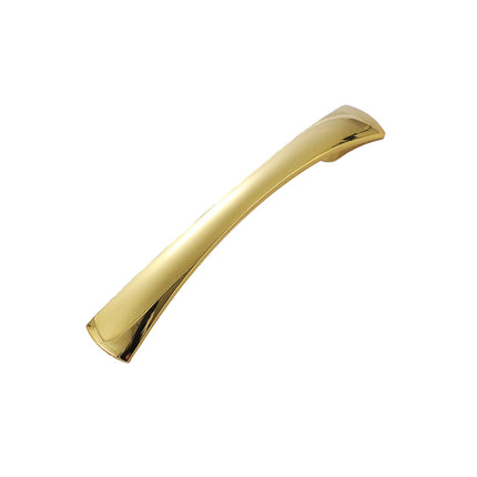 Pure Copper Wardrobe Handle 96mm 128mm Bright Gold Simple Cabinet Door Pull