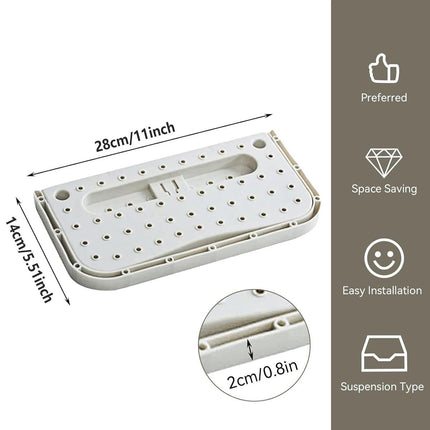 8pcs Wall Mounted Shoe Storage Rack Hanging Shelf Shoe Organizer Holder for Home